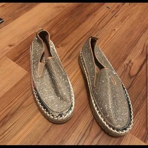 Rhinestone/ Bejeweled Slip on Shoes